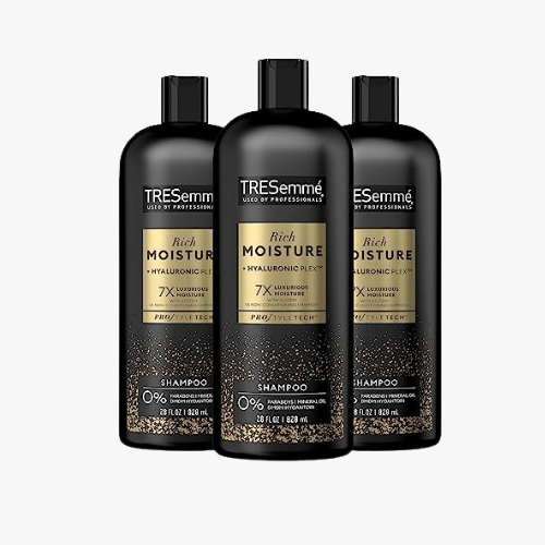TRESemmé Shampoo Moisture Rich 3 Count for Dry Hair Professional Quality